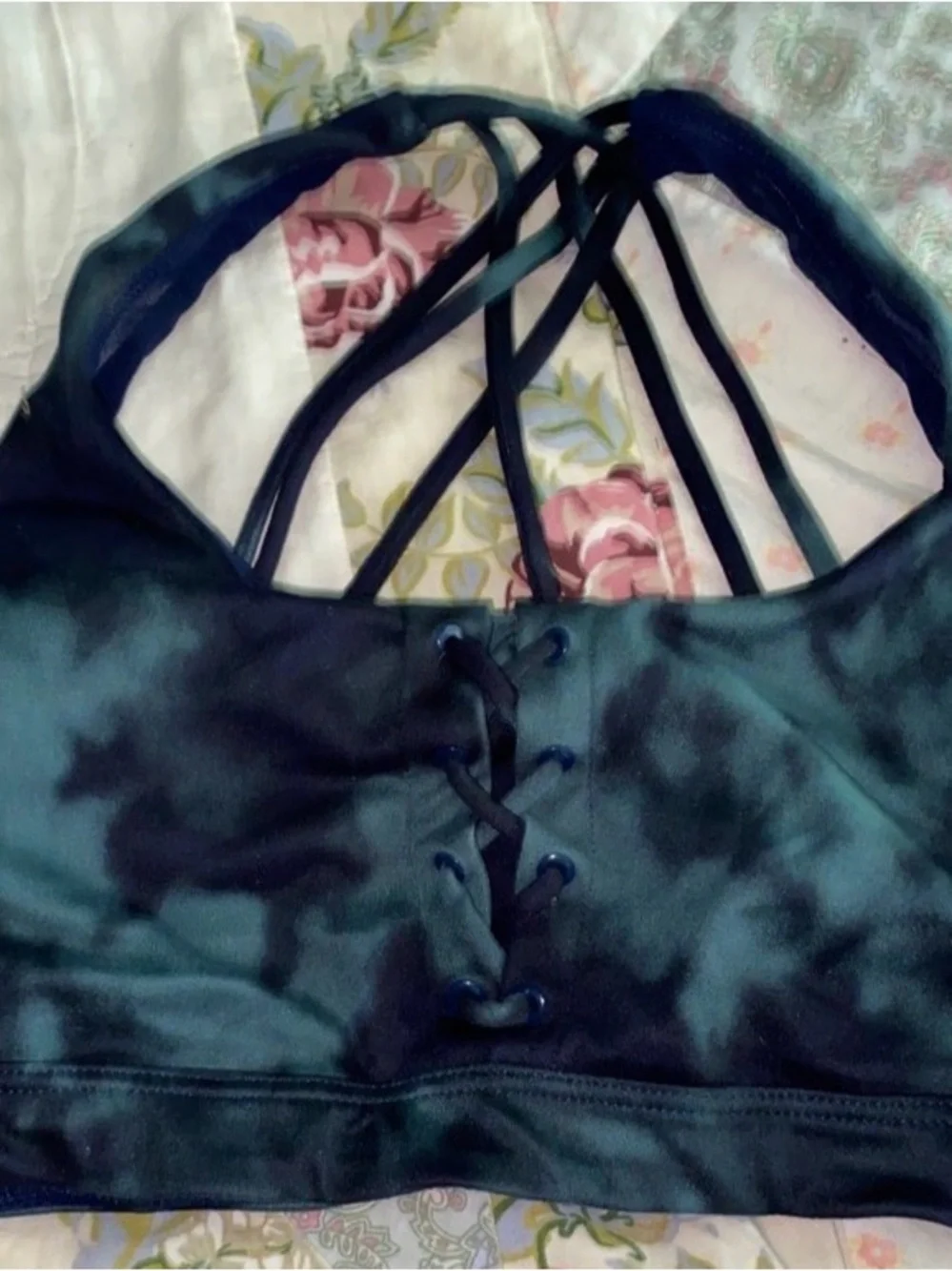 Victoria's Secret Tie-Dye Lace-Up Sports Bra & Leggings Set